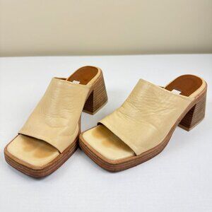 EUC Miista Block Heel Leather Sandals